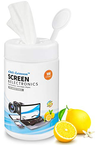 Monitor Wipes, Pre-Moistened Computer Screen Wipes for Electronics, Computer Monitor Cleaning Wipes for Eyeglasses, Tablets, Camera Lenses, Laptop, Screen Cleaner Wipes for Phones, TV, LCD