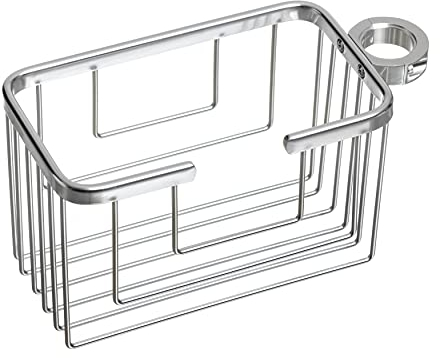 Tatay Estante de Ducha Rectangular con Colgador para Barras, Evita Taladrar, 100% Inoxidable, de Aluminio Anodizado, Diseño Moderno, Medidas 24 x 11,5 x 12,5 cm, 6604900