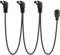 GELRHONR Daisy Chain Stromkabel, 1 auf 3 Wege Daisy Chain Kabel Gitarren-Effektpedal Netzteil Splitterkabel, DC5521 9 V 2 A Splitterkabel mit rechtwinkligem Winkel-2.6Ft