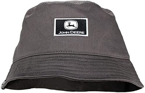John Deere Unisex Fischerhut, Braun oder Grau, anthrazit, Einheitsgröße-XL