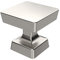 9BUILD 10 Pack 30mm Square Drawer Knobs - Brushed Satin Nickel Cabinet Knobs for Kitchen and Dresser