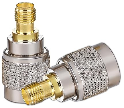 TUOLNK SMA TNC Adapter - Buchse auf Stecker Koax für Antennen Router - Bulkhead Koaxial Adapter 2 Stück
