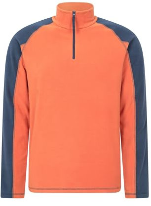 Mountain Warehouse Ashbourne II Herren Fleece mit Reißverschluss Orange 3X-Large