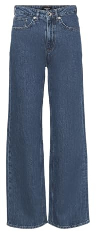 Vero Moda Women's Vmtessa Hr Ra360 Ga Noos Straight Jeans, Medium Blue (Medium Blue Denim), 32W x 32L