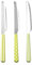 Home Provence Set 6 Coltelli Tavola in Acciaio Inox, Decoro Verde