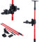TOPWAY Laser Level Telescoping Pole 4M Extendable Aluminum Alloy Floor to Ceiling Laser Rod with Holder and Nylon Bag, for Rotary Cross Line Lasers Fast and Flexible Positioning