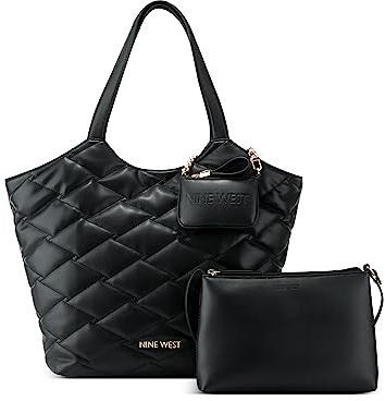 Nine West Damen Regan 3-in-1-Tragetasche Tragetaschen und Rucksäcke, Schwarz