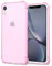Svanove Designed for iPhone XR Case Clear, Transparent Protective Jelly Silicone Case for Women Girl Cute, Soft Flexible TPU Bumper, Thin Slim Fit, Non Yellowing, Clear Pink