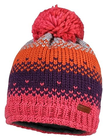maximo Mini Mädchen Bommelmütze gefüttert-53 - Kindermode : Mädchen