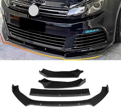 Frontlippe Spoiler für Golf 6/7/7.5/8 MK6 7 8 GTI,Auto Frontstoßstange Splitter Lip Spoiler Frontspoiler Protector Kits,Golf 7/7.5 GTI