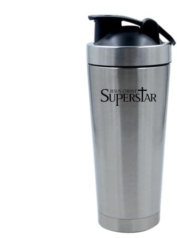 Giftme Jesus Christ Superstar, Travel Silver White Tea Coffee Mug. (Silver)