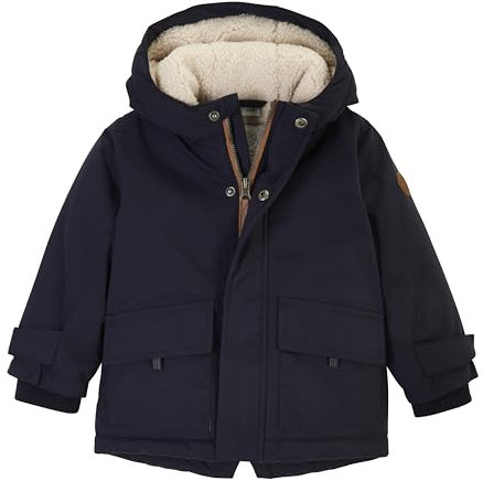 first instinct by killtec Bambini Parka funzionale/giacca outdoor con cappuccio FIOW 7 MNS PRK, dunkelnavy, 110/116, 42118-000