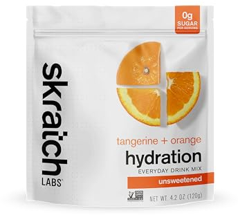 SKRATCH LABS Everyday Hydration Drink Mix | zuckerfreies Elektrolyte Pulver | 120g | Mandarine + Orange | Glutenfrei, Vegan