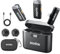 GODOX WES1 KIT2 Microphone cravate sans fil pour iPhone, certifié MFi, microphone à revers antibruit Plug and Play avec transmission de 200 m, étui de charge, compatible avec iPhone, iPad (WES1 KIT2)