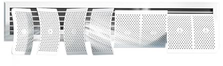 HICOOLFUN Air acondicionamiento Central de 8 Cuchillas de Viento, Deflector de Viento Ajustable, Parrilla de Salida de la máquina de conductos de Aire.