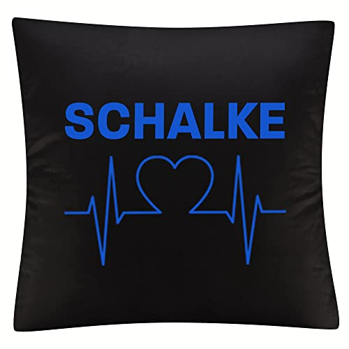 multifanshop Kissenbezug - Schalke - Herzschlag
