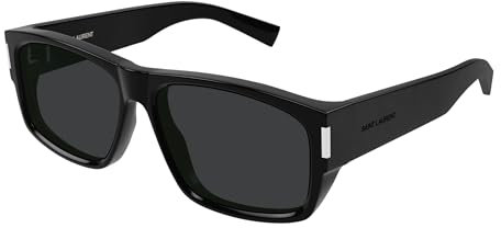 SAINT LAURENT Mens SL 689-001 59 Recycled ACET Sunglasses, Black-Black-Black
