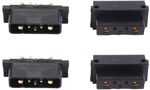 Tixqeaif 2 Paire de Connecteurs de DéCharge Puissance pour BoîTier Batterie au Lithium, Prise Mâle et à 5 Broches, Prise d'alimentation pour PièCes de VéLo ÉLectrique pour Hailong