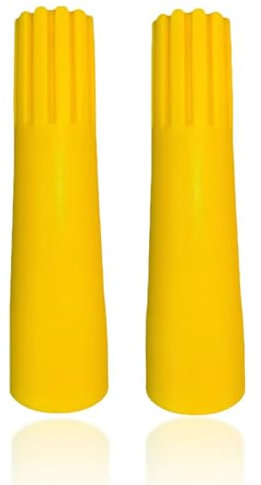 RYFCRRZ Squeegee Adapter Window Squeegee Adaptor Squeegee Pole Adapter, Changes The Threaded Tip to a Standard Friction Taper Fit, Yellow 2pc