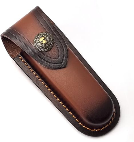 YULIAO Vintage Messer Taschen, Taschenmesser Etui, Messertasche für Gürtel, Messertasche Leder, Messer Etui Leder, Messer Tasche Ohne Messer Messerscheide, für Taschenmesser, Klappmesser