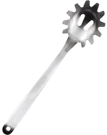 Gatuida Nudellöffel Servierlöffel Mit Zähnen Aus Edelstahl Für Pasta Und Spaghetti Pastagabel Mit Zähnen Spaghettiheber Aus Edelstahl Pastasieb Für Schnelles Schöpfen