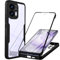 Cover per OPPO Reno13 Pro 5G Antiurto Custodia 360 Gradi con Protezione dello Schermo Integrata Rugged Full Body Protettivo Case Trasparente TPU Silicone Cover per OPPO Reno13 Pro, Nero