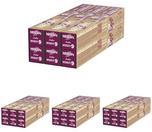 NESCAFÉ Farmers Origins India Espresso Cápsulas de Café 6 x 10 Unidades - Aprobado para Máquinas Nespresso (Paquete de 4)