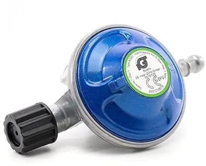 ADVENTURE OUTDOOR SUPPLIES A500-013 Régulateur de gaz 30 mbar pour bidons 7/16 | Remplacement de réchaud de barbecue et de camping | Tuyau de 8 mm