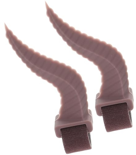 Teufelskopfhöreraufsatz 1 Paar Silikon Braun für Headset Geschenkideen
