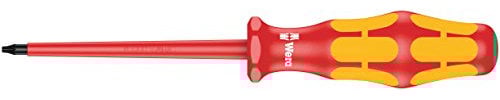 Wera 05006183001 7 x 80 mm TX 167i VDE Insulated Screwdriver for TORX Screws - Red