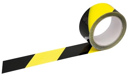 Signalklebeband 50mm x 66m gelb/schwarz Nr. 796886, schräg gestreift