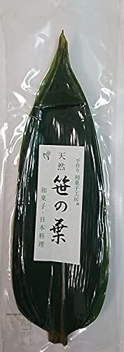 Feuilles de bambou crues salées, 10 feuilles pour service alimentaire japonais, sushis, wagashi, bento, feuilles antibactériennes ayant un parfum rafraîchissant modeste yamashin, importation du Japon