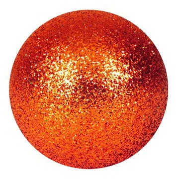 Unbekannt Dekokugel 3,5cm, Kupfer, Glitzer (48Stk)