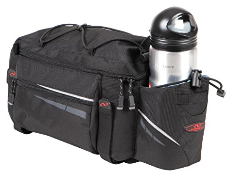 Norco Fahrradtasche Ohio Gepäckträgertasche, Schwarz, 38 x 20 x 17 cm, 7.5 Liter