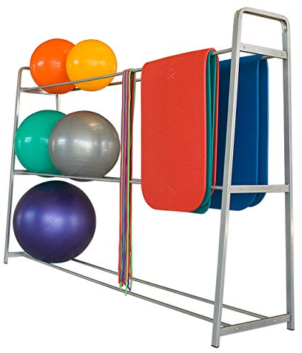 Sport-Tec Ballregal Exklusiv Basismodul/Standregal für Bälle und Matten/HxBxT 180x270x62 cm/Turnhalle/Physiotherapie, Springseil, Gymnastikball, Gymnastikmatte
