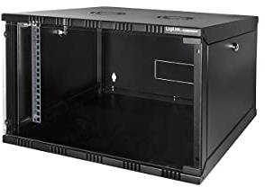 Logilink W06A40B ECO Wandschrank 6HE (400mm Tiefe), Flat Pack (unmontiert), 48,26 cm (19 Zoll) schwarz