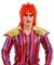 Fun Shack Orangene Rocker Perücke Herren, Rocker Perücke Damen, Vokuhila Perücke Herren, Perücke 80er Jahre Herren, Punker Perücke Herren, Perücke Punk Damen, Rockstar Perücke