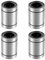 sourcing map 4 Stück Linearkugellager LM25UU 25 mm Bohrung 40 mm Außendurchm. 59 mm lang für CNC Maschine 3D Drucker