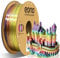EONO Mehrfarbig Silk PLA Filament 1.75 mm für 3D Drucker Shiny Hochglanz 3D Drucker Filament 1,75 PLA 1kg(2,2lbs), Maßgenauigkeit +/- 0.03mm, Silk Regenbogen