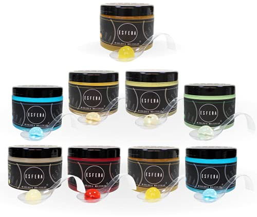 300 Esferas de Gintonic, Gin Melón, Ron de Mango, Ron de Coco, Vodka Hibisco, Vermouth Golden, Piña Colada y Mojito sin Alcohol - Coctelería Molecular - Pack 8 Sabores - Esfera MM Club