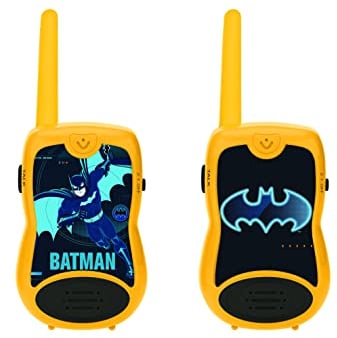 Lexibook, Batman, Walkie-talkies 200m, Communicatiespel, 2 communicatiekanalen, Riemclip, op batterijen, Zwart/Geel, TW12BAT