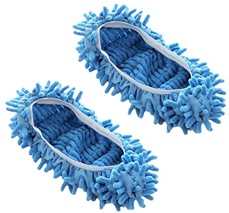 Zapatillas para mopa para el Polvo para Suelos, Microfibra, Cabezal Repuesto para Multifuncional, Calcetines para pies Reutilizables, y Lavables