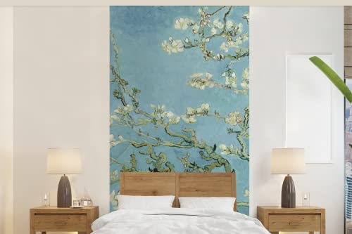 Selbstklebend Tapete Wandpapier Wandaufkleber Fototapete Tapeten Wanddeko 120x240 cm Mandelblüte - Van Gogh - Kunst