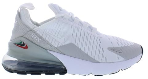 Nike Air Max 270 Shoes, White/Malachite-Grey Fog-Black, 40 EU, White Malachite Grey Fog Black, 6.5 UK