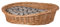 e-wicker24 Hundekorb aus Weide in Naturfarbe Tierkorb aus Korbgeflecht Katzenkorb Tierbett mit Kissen Hundebett Katzenbett (45X32 H15, Beige)