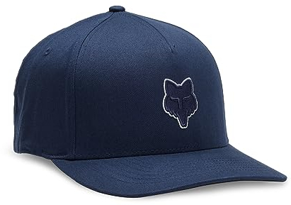 Fox Racing Herren Fox Head Flexfit Hat Hut, Mitternacht/Ausflug, einfarbig (Midnight//Getaway Solids), Large