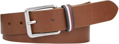 Tommy Hilfiger Herren Gürtel Ledergürtel, Braun (Tan), 95 cm