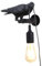B·LED BARCELONA LED Wandlampe Rabe aus Corb-Harz