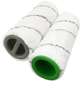 TELoni Staubsauger Waschbares Roller-Bürsten-Rollen-Set, Ersatzzubehör, kompatibel for Karcher FC5 FC7 FC3 FC3D, elektrischer Bodenreiniger (Color : 2pcs-White)