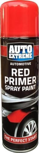 PEBBLE HUG All Purpose Spray Paint, Red Primer Aerosol Paint, Ideal and Perfect Finish for Cars, Bikes, Vans, Metal and Wood, Quick Drying, Safe and Durable, 250ml (1 Pcs)